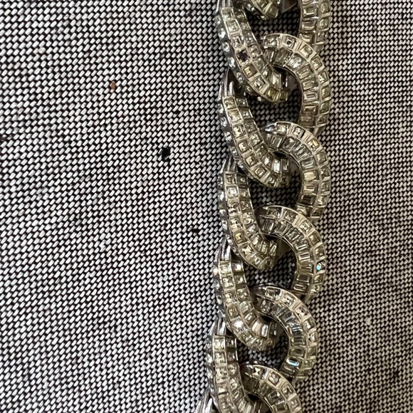 Authentic- Chanel Crystal Strass Link Bracelet - Picture 10 of 14